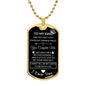To My King - You Complete Me - Dog Tag