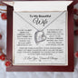 To My Beautiful Wife - Forever Love Necklace