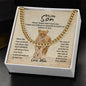 To My Son - I Promise - Cuban Link Chain