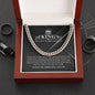 To My King - My One And Only - Cuban Link Chain