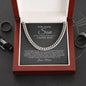 To My Amazing Son - Never Forget - Cuban Link Chain