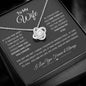 To My Wife - My Missing Piece - Love Knot Necklace