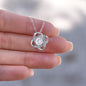 My Beautiful Mom - Forever Grateful - Love Knot Necklace