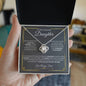 To My Daughter - Never Forget - Love Knot Necklace