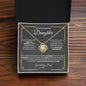 To My Daughter - Never Forget - Love Knot Necklace