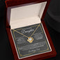 To My Daughter - Never Forget - Love Knot Necklace