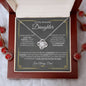 To My Daughter - Never Forget - Love Knot Necklace