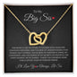 To My Big Sis - Interlocking Hearts Necklace