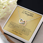 To My Beautiful Daughter - Interlocking Hearts Necklace
