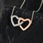 To My Big Sis - Interlocking Hearts Necklace