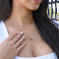 To My Lil Sis - Interlocking Hearts Necklace