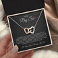 To My Big Sis - Interlocking Hearts Necklace