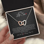 To My Lil Sis - Interlocking Hearts Necklace