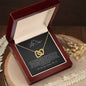 To My Lil Sis - Interlocking Hearts Necklace