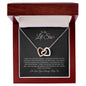 To My Lil Sis - Interlocking Hearts Necklace