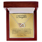 To My Beautiful Daughter - Interlocking Hearts Necklace