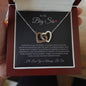 To My Big Sis - Interlocking Hearts Necklace
