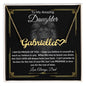 To My Daughter - Personalized Name Necklace