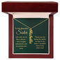 To My Beautiful Sister - Personalized Name Necklace