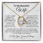 To My Beautiful Wife - Forever Love Necklace