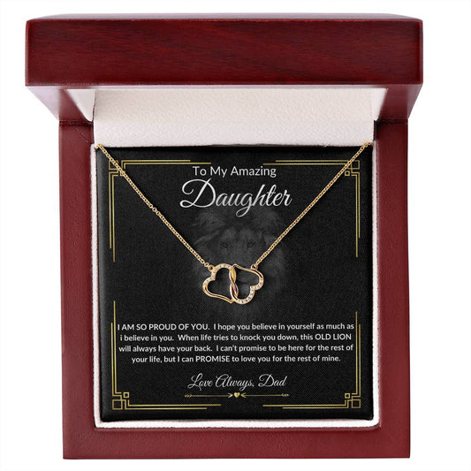 To My Daughter - Proud of You - Everlasting Love Necklace