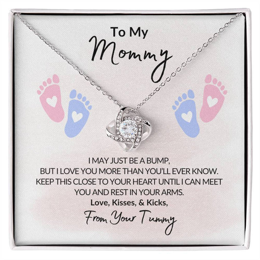 Mom To Be - Love And Kicks - Love Knot Necklace